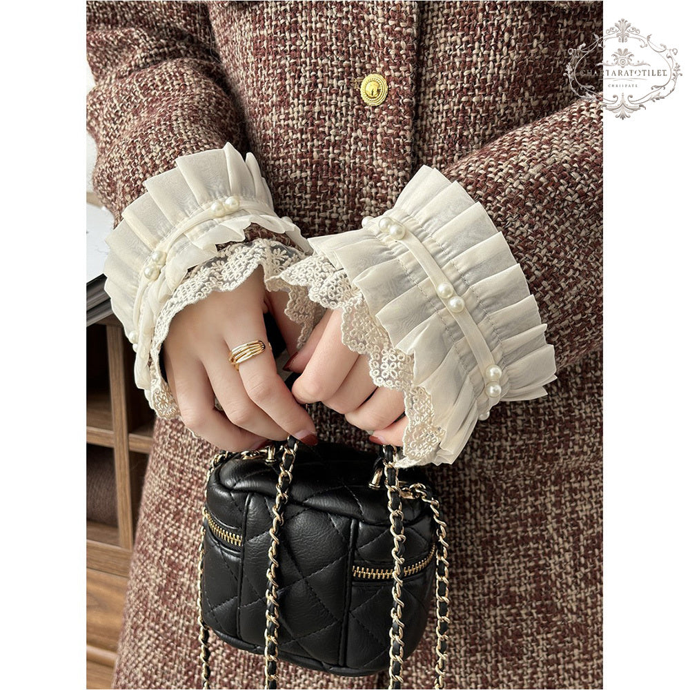 Winter high-end contrasting color doll collar jacket with down warm lining [CHCO80]