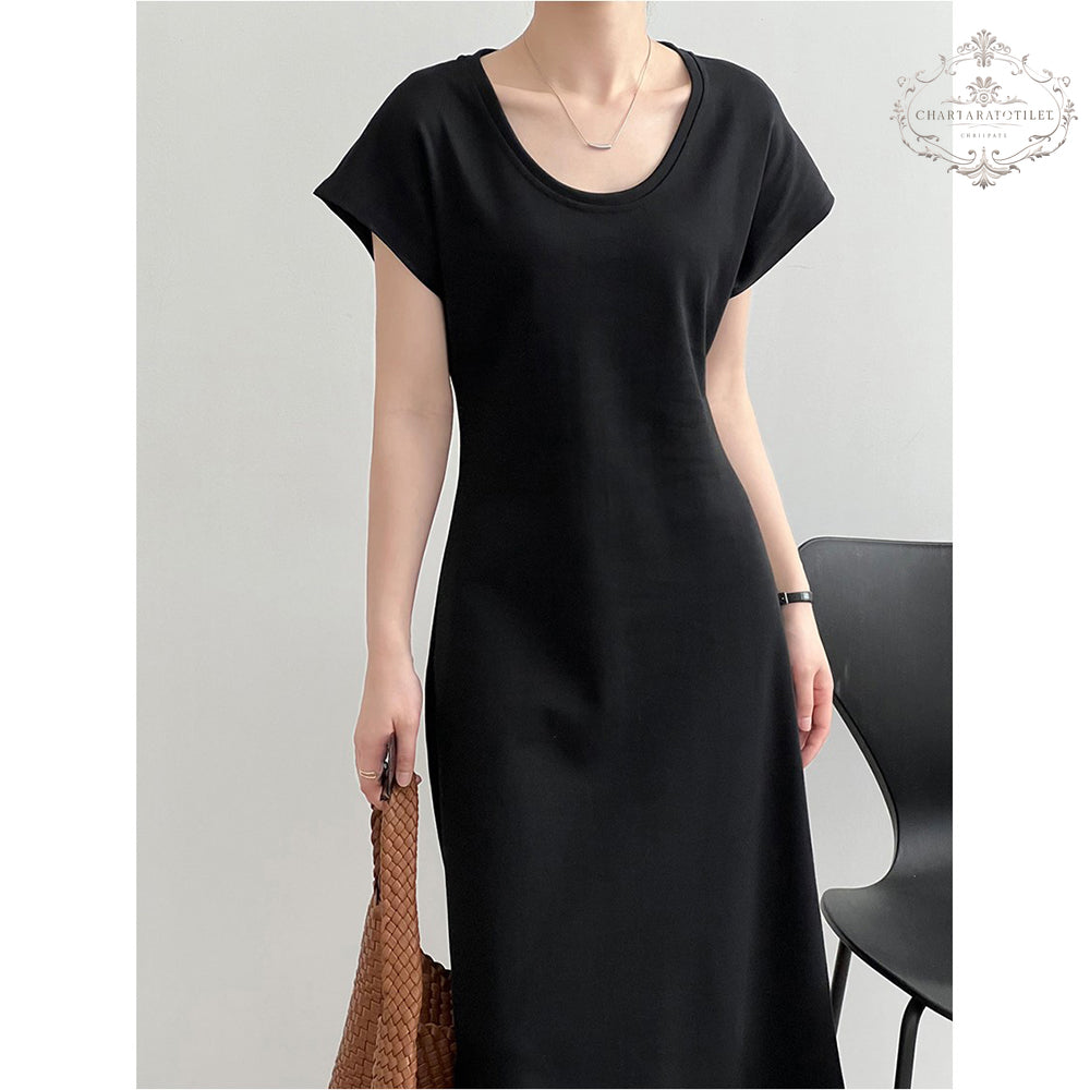 French elegant A-line dress [CHSK138]