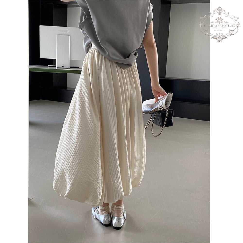 Fairy fluffy flower bud skirt with textured texture and heart-warming beauty skirt CHSK147