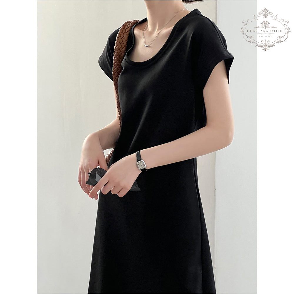 French elegant A-line dress [CHSK138]