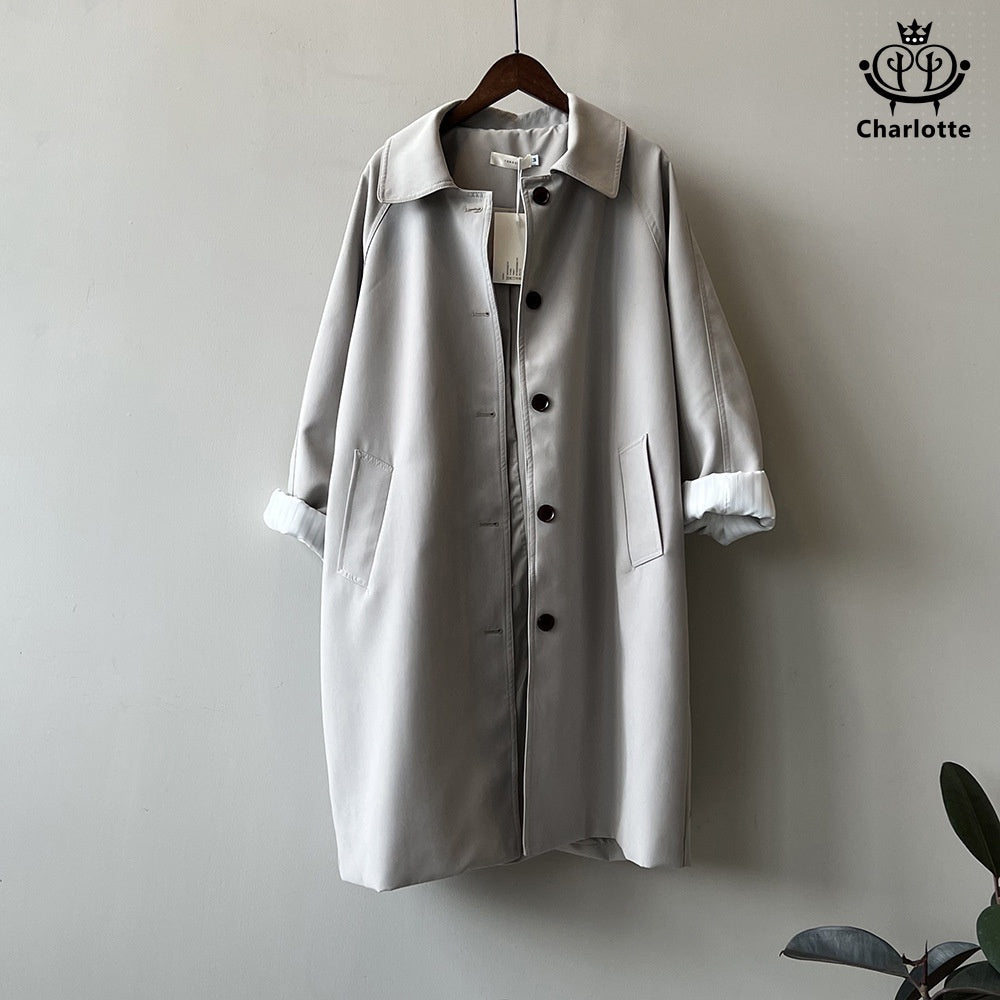 French urban pretty girl's loose and versatile mid-length coat [CHCO71]