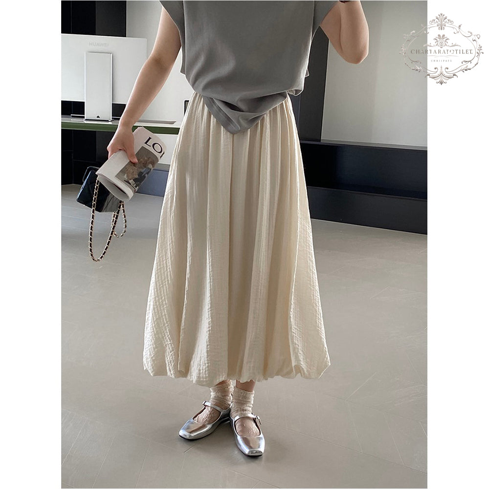 Fairy fluffy flower bud skirt with textured texture and heart-warming beauty skirt CHSK147