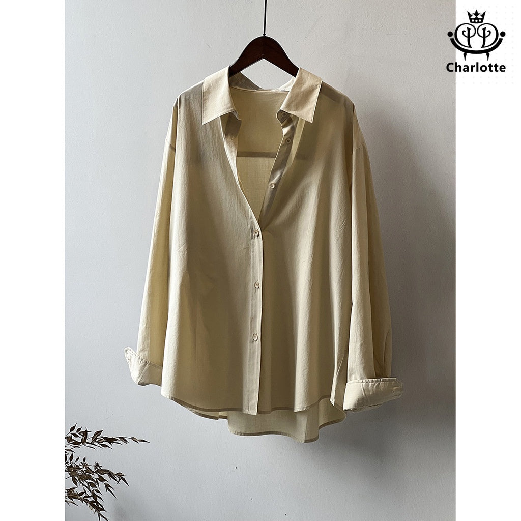 Spring new long-sleeved shirt pure cotton shirt [CHSH105]