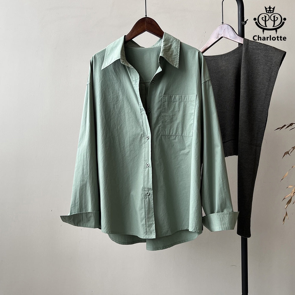 Pure cotton design shirt long-sleeved cotton shirt [CHSH101]