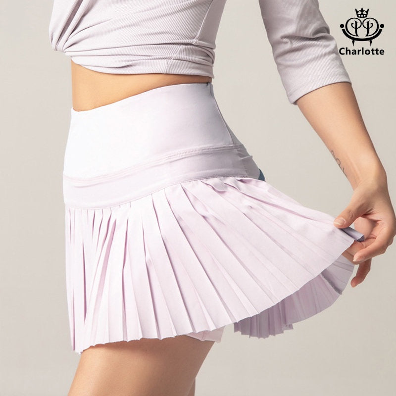 Elegant 100-fold anti-exposure tennis skirt sports pants and fitness skirt pants [YOGA02]