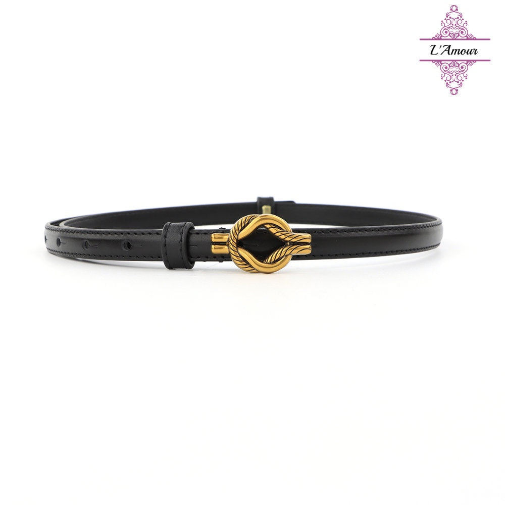 French woven love memory twisted belt exotic Greek style light luxury belt twist buckle girdle [LA130]