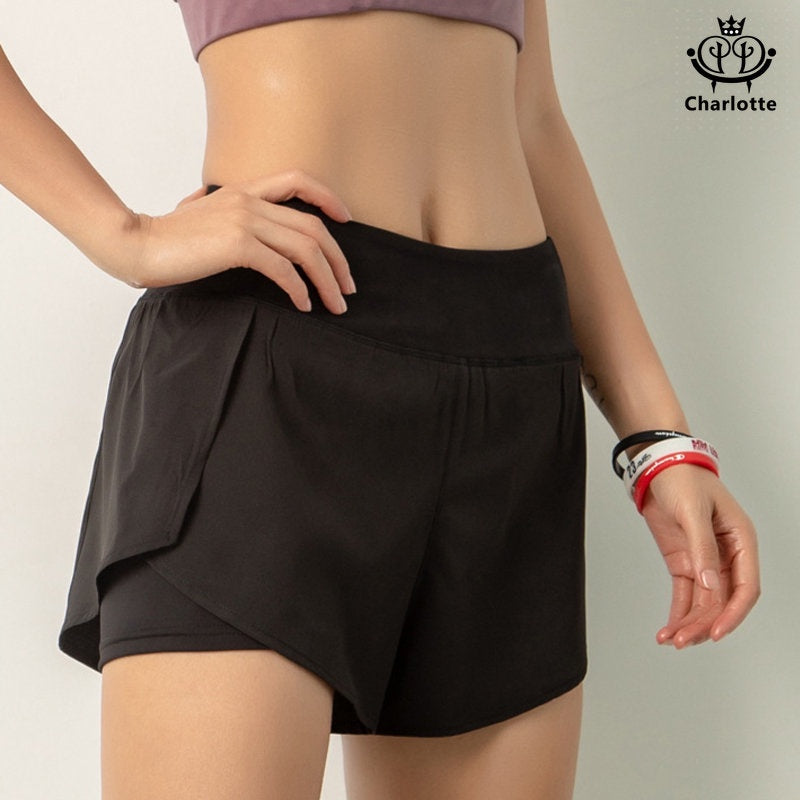 Popular vitality sports shorts sweat-wicking quick-drying fitness shorts [YOGA03]