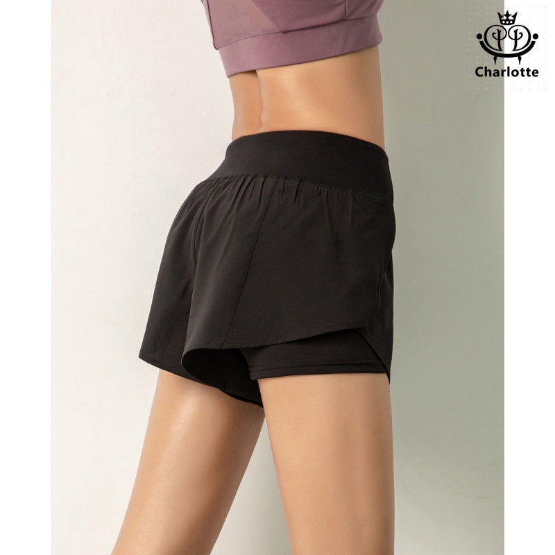 Popular vitality sports shorts sweat-wicking quick-drying fitness shorts [YOGA03]