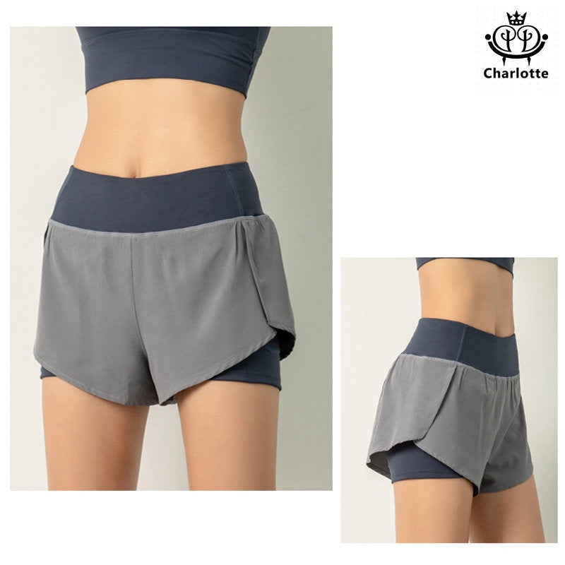 Popular vitality sports shorts sweat-wicking quick-drying fitness shorts [YOGA03]