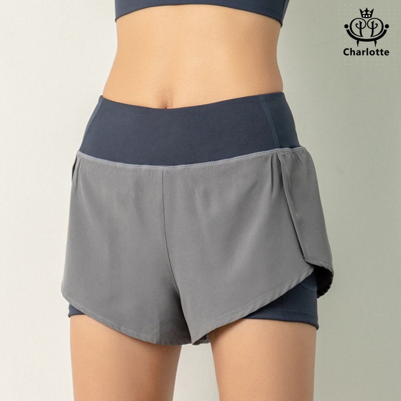 Popular vitality sports shorts sweat-wicking quick-drying fitness shorts [YOGA03]