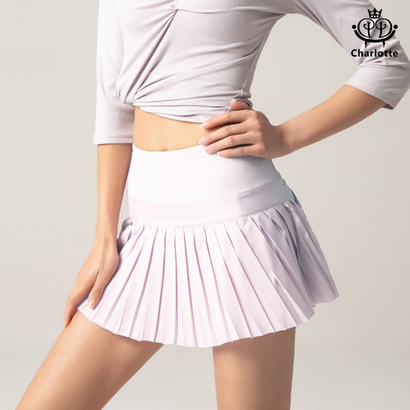 Elegant 100-fold anti-exposure tennis skirt sports pants and fitness skirt pants [YOGA02]