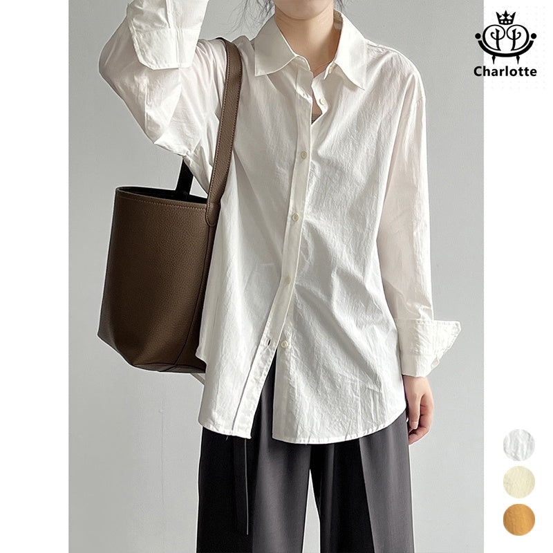 Spring new long-sleeved shirt pure cotton shirt [CHSH105]