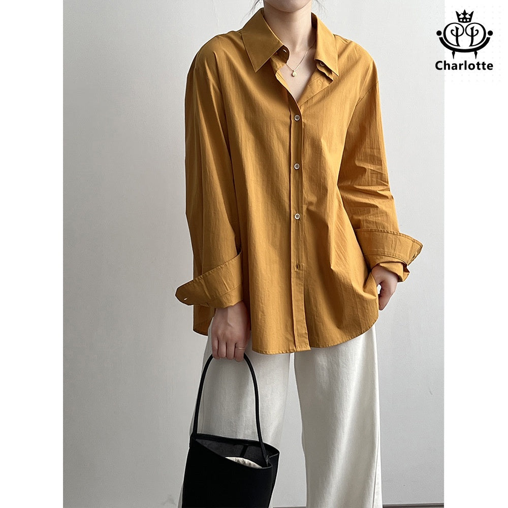 Spring new long-sleeved shirt pure cotton shirt [CHSH105]