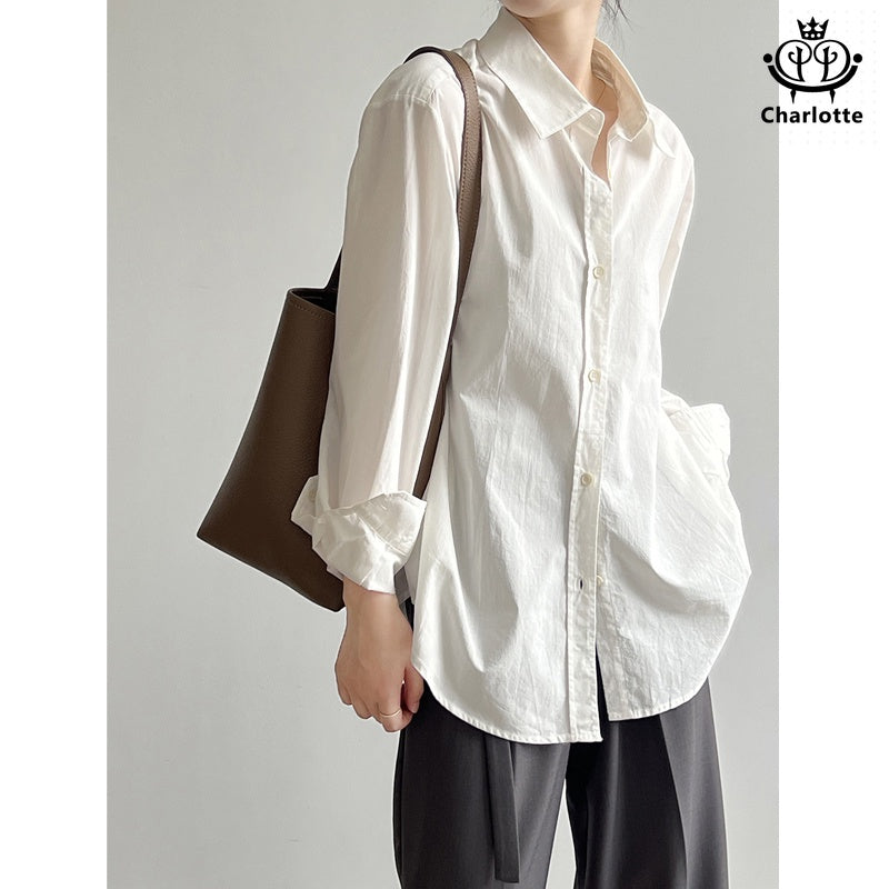 Spring new long-sleeved shirt pure cotton shirt [CHSH105]