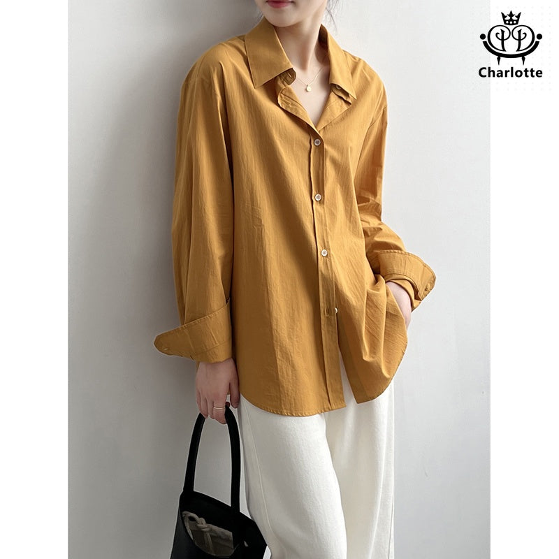 Spring new long-sleeved shirt pure cotton shirt [CHSH105]