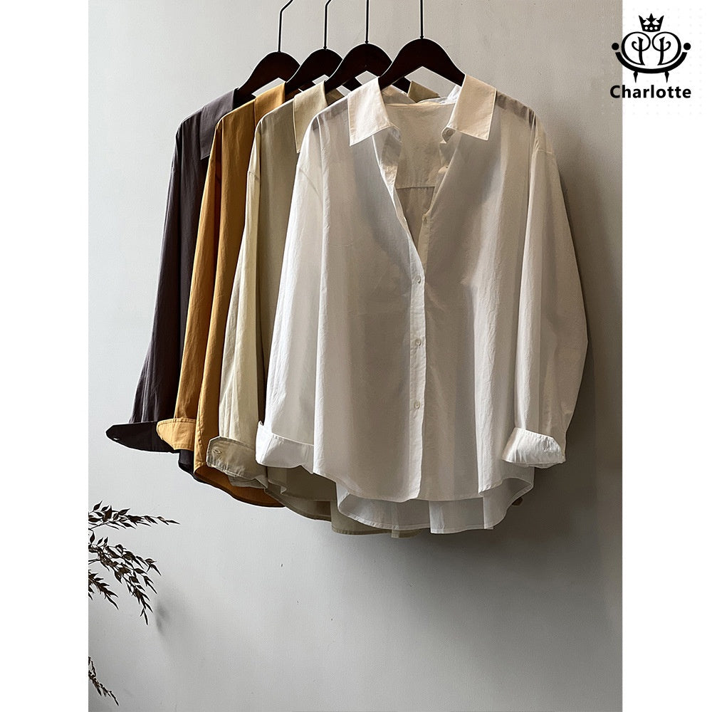 Spring new long-sleeved shirt pure cotton shirt [CHSH105]