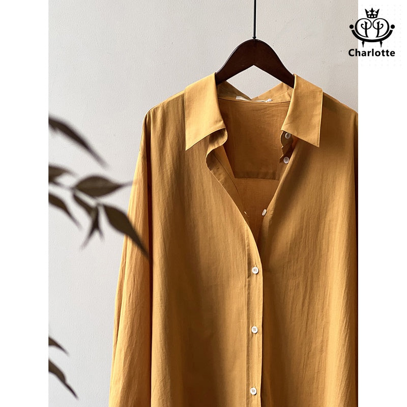 Spring new long-sleeved shirt pure cotton shirt [CHSH105]