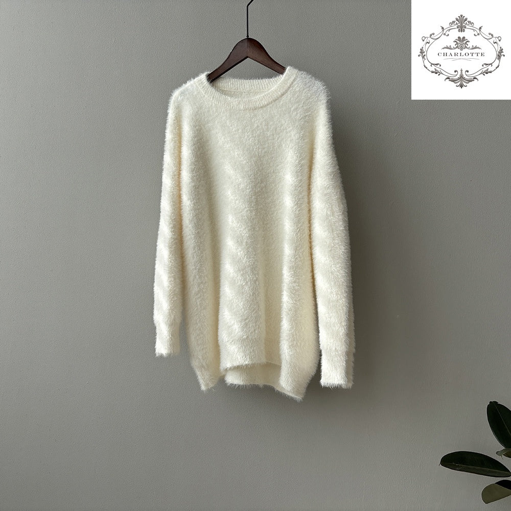 Soft and gentle imitation mink velvet wooly winter warm sweater [CHSW61]