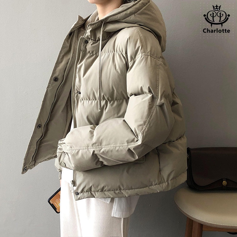 Korean style petite exquisite thickened warm coat soft and soft bread coat [CHCO75]