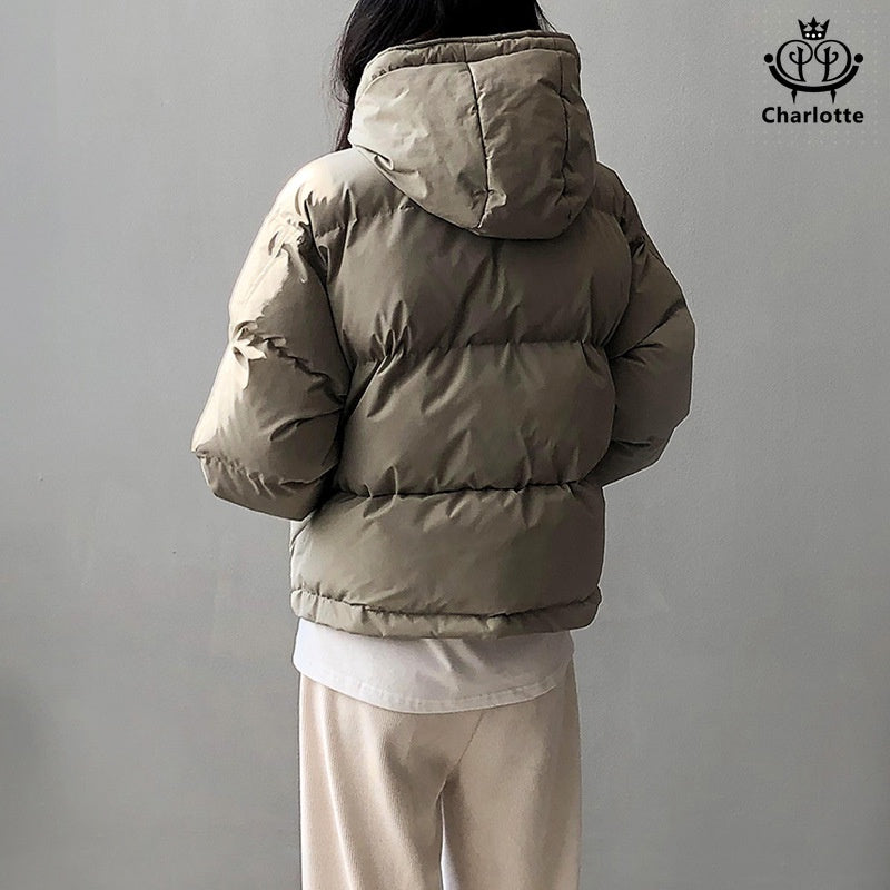 Korean style petite exquisite thickened warm coat soft and soft bread coat [CHCO75]