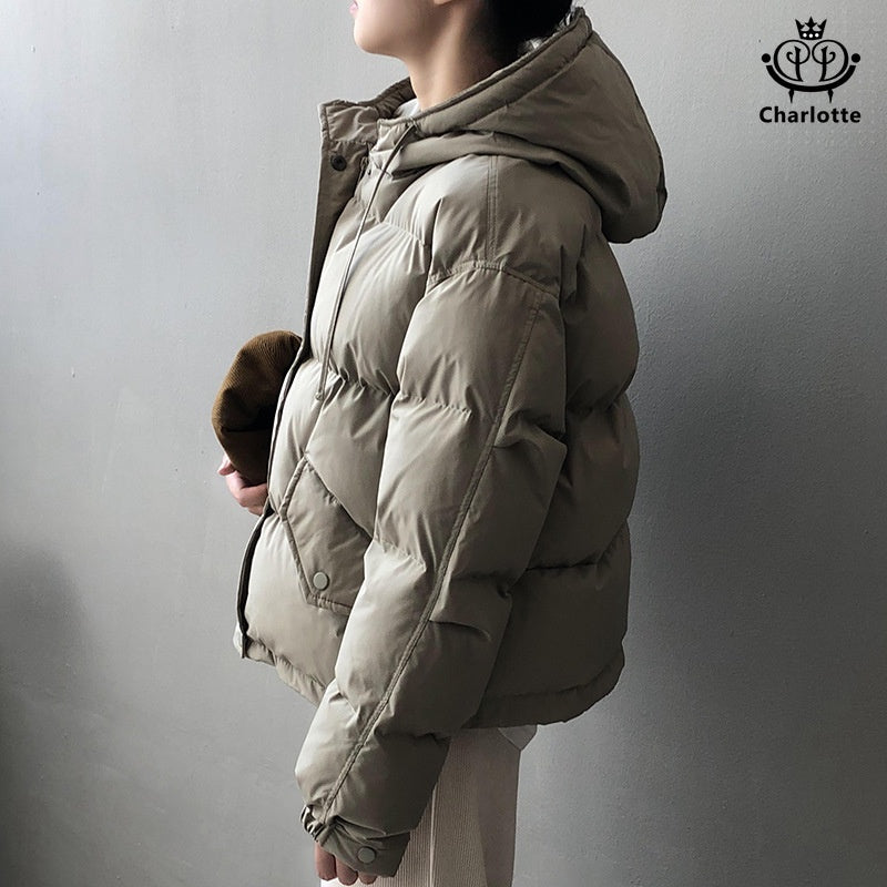 Korean style petite exquisite thickened warm coat soft and soft bread coat [CHCO75]